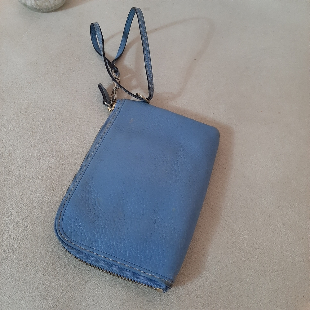 Dooney Bourke Blue Wristlet Bag - Picture 2 of 16